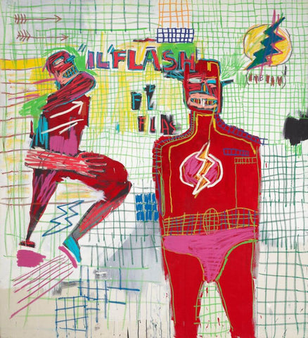 Flash In Naples - Jean-Michael Basquiat - Neo Expressionist Painting by Jean-Michel Basquiat