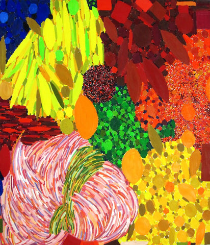 Floral Chaos - Lynne Drexler - Abstract Floral Painitng - Framed Prints by Lynne Drexler