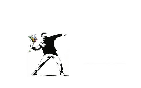Flower Thrower - Banksy - Posters by Banksy