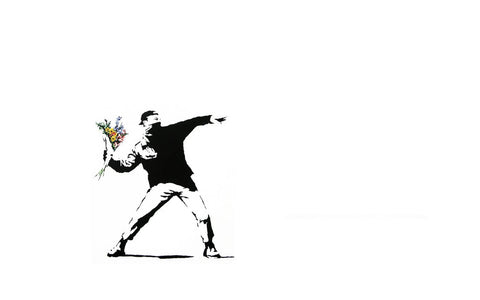 Flower Thrower - Banksy by Banksy