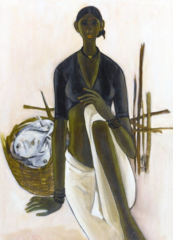 Folk Woman - Canvas Prints