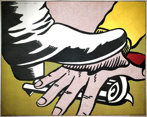 Foot And Hand - Roy Lichtenstein - Modern Pop Art Painting - Posters by Roy Lichtenstein