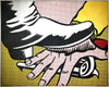 Foot And Hand - Roy Lichtenstein - Modern Pop Art Painting - Canvas Prints