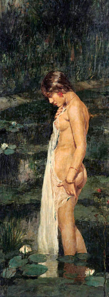 Forest Nymph - Hemen Mazumdar - Indian Masters Painting - Framed Prints