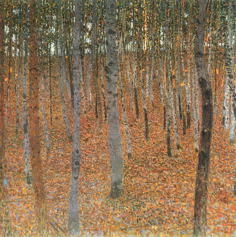 Forest Of Beech Trees by Gustav Klimt
