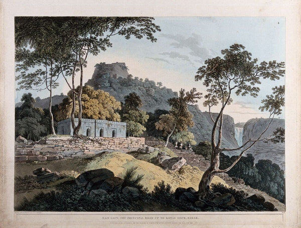 Fort Rotas In Bihar  - Thomas Daniell  - Vintage Orientalist Paintings of India - Posters