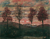 Four Trees - Egon Schiele - Canvas Prints