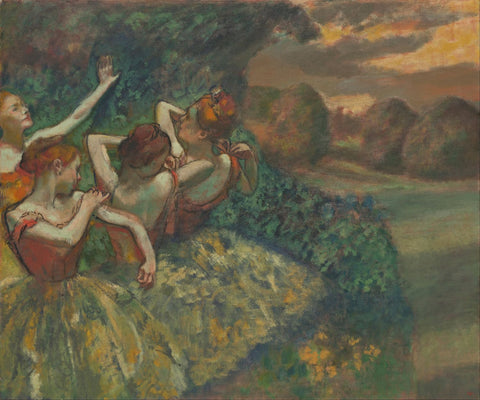Four Dancers - Posters by Edgar Degas