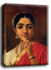 Set Of 4 Raja Ravi Varma Portrait Paintings - Premium Quality Gallery Wrapped On Canvas (18 x 24 inches)
