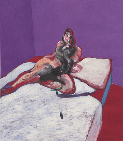 Portrét Henrietty Moraes 1963 – Francis Bacon - Abstract Expressionist Painting by Francis Bacon