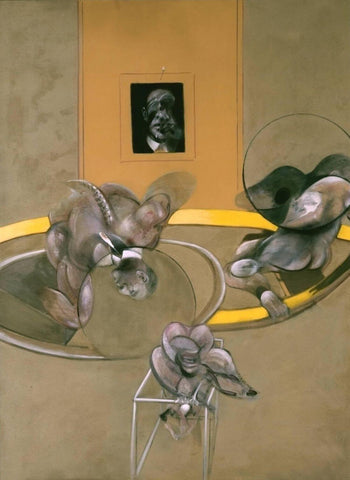 Three Figures And Portrait – Francis Bacon - Abstract Expressionist Painting - Canvas Prints