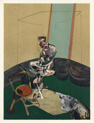 George Dyer Fixing The Cord Of A Curtain - Posters by Francis Bacon