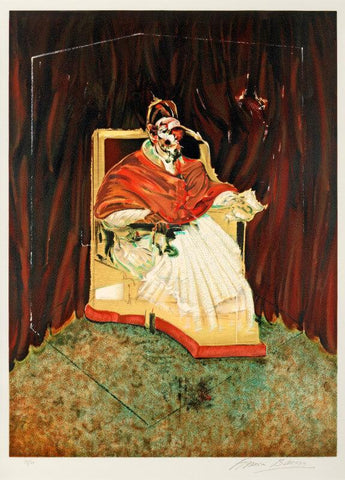 Study For Portrait Of Pope Innocent X After Velasquez by Francis Bacon