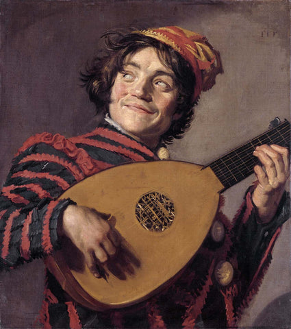 The Lute Player (Hals) - Framed Prints