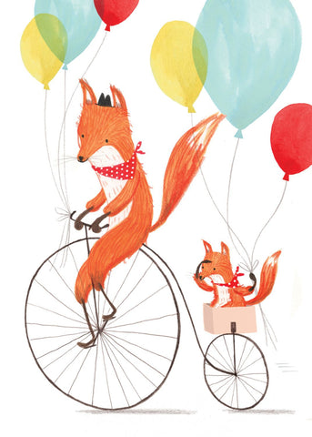 Friendly Foxes - Art Prints