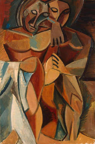 Friendship - Pablo Picasso - Primitivism Art Painting - Framed Prints