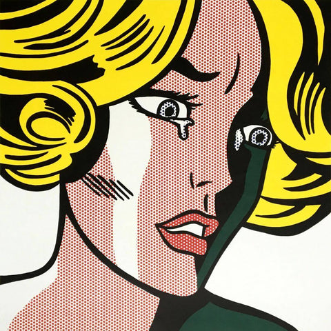 Frightened Girl - Roy Lichtenstein - Pop Art Painting - Posters by Roy Lichtenstein