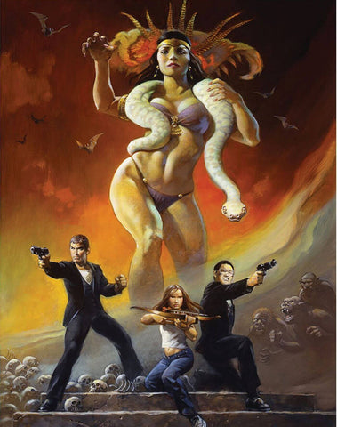 From Dusk Till Dawn -Fan Art - Robert Rodriguez Hollywood Movie Poster - Posters by Joel Jerry