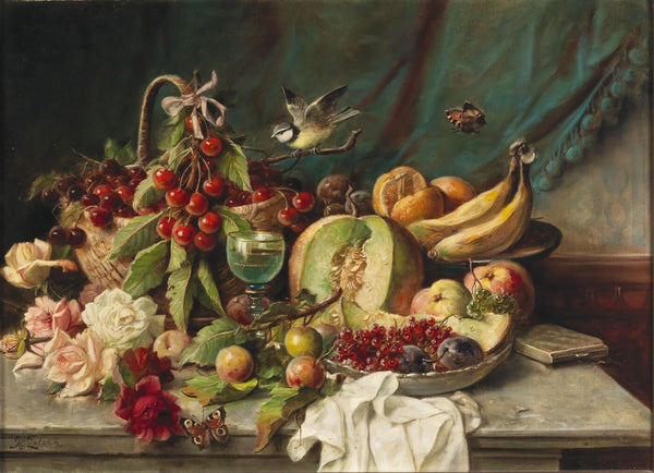 Früchtestillleben - Hanz Zatzka - Art Prints