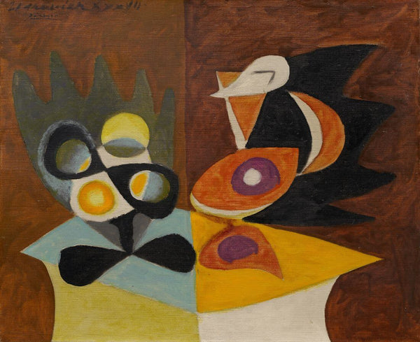 Fruit Dish and Pitcher - Picasso - Cubist Still Life Painting - Posters