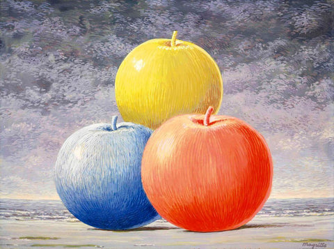 Fruits (Le Chant Damour) - René Magritte - Surrealist Art Painting by Rene Magritte
