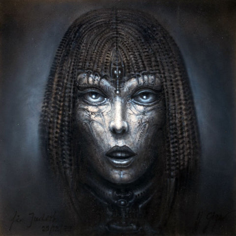 Fur Judith -  H R Giger -  Sci Fi Futuristic Portrait Painting - Posters by H R Giger Artworks