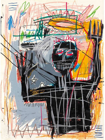 Furious Man - Jean-Michael Basquiat - Neo Expressionist Painting - Canvas Prints