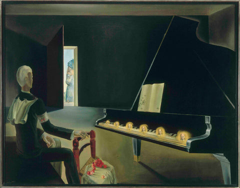 Six Appearances Of Lenin On A Piano by Salvador Dali