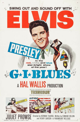 G I Blues - Elvis Presley - Tallenge Hollywood Musicals Movie Poster Collection - Canvas Prints by Tim