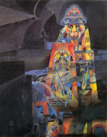 Gaganendranath Tagore - Temple (Cubist) - Art Prints
