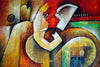 Ganapati Contemporary Ganesha Abstract Art Painting - Canvas Prints