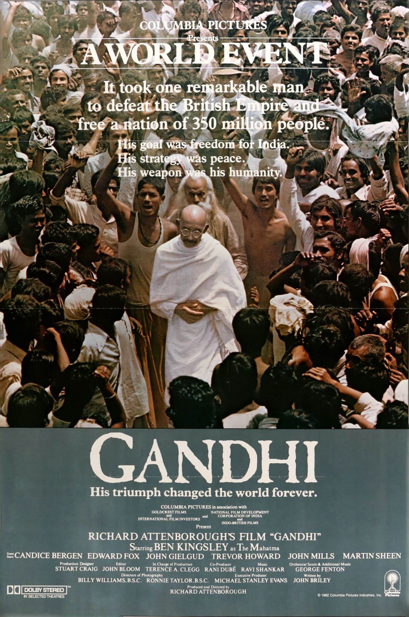 Gandhi (1982) Hindi Movie Poster Framed Prints by Tallenge