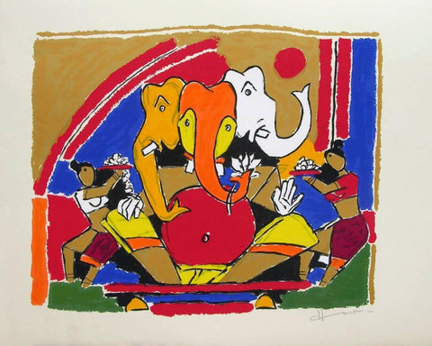 Ganesh - Posters by M F Husain