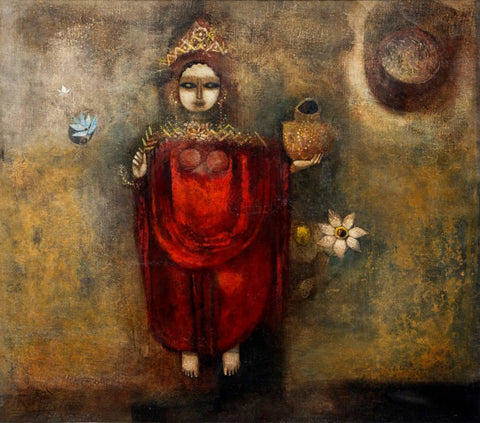 Lakshmi Emerging by Ganesh Pyne