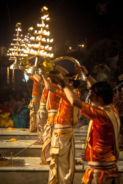 Ganga Aarti At Dasaswamedh Ghat Varanasi (Benaras) I - Posters