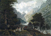 Gangotri - Source of the River Ganges - James Baillie Fraser - c 1826 Vintage Orientalist Aquatint Painting of India - Posters