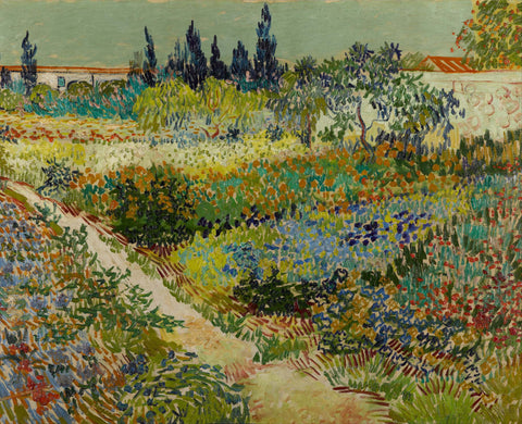 Garden At Arles - Large Art Prints by Vincent Van Gogh