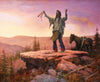 Gathering Sage for the Sundance - Contemporary Western American Indian Art Painting - Canvas Prints