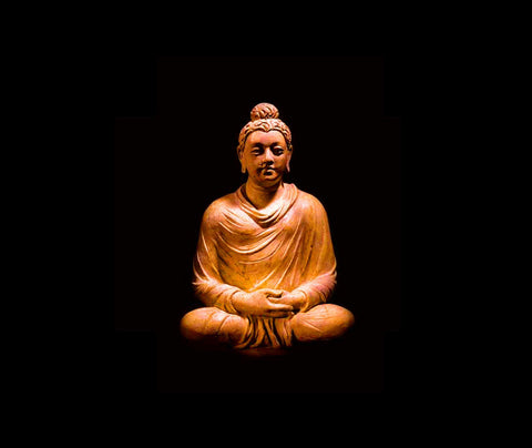 Gautam Buddha With Dark Background by Sina Irani