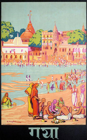 Gaya - Visit India - 1930s Vintage Travel Poster - Posters by Travel