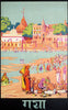 Gaya - Visit India - 1930s Vintage Travel Poster - Framed Prints
