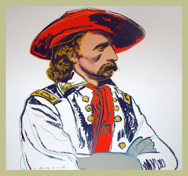 Cowboys and Indians Series: General Custer – Andy Warhol – Pop Art Painting - Framed Prints