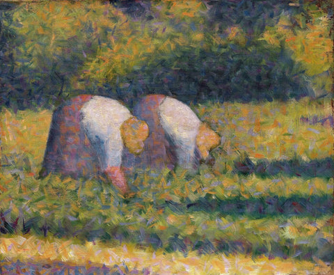 Farm Women at Work by Georges Seurat