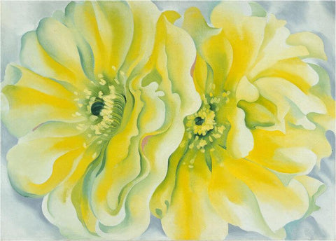 Yellow Cactus Flower - Canvas Prints by Georgia OKeeffe