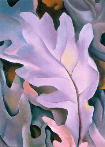 Purple Leaves - Georgia OKeeffe - Canvas Prints by Georgia OKeeffe