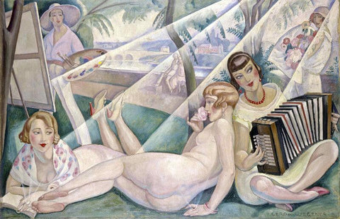 En sommerdag - Large Art Prints by Gerda Wegener