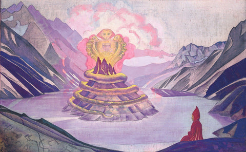 Nagarjuna Conqueror of the Serpent - Life Size Posters by Nicholas Roerich