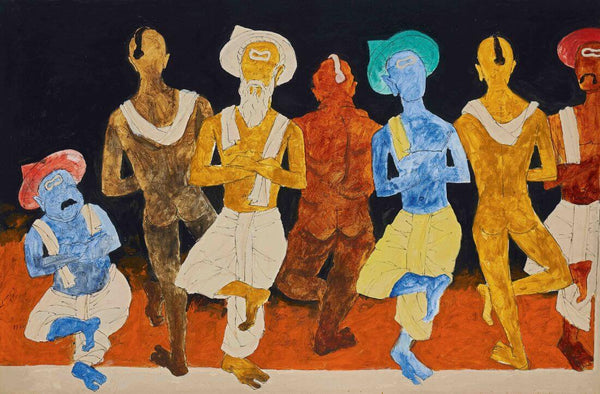 Ghasiram Kotwal - M F Husain - Famous Painting - Posters