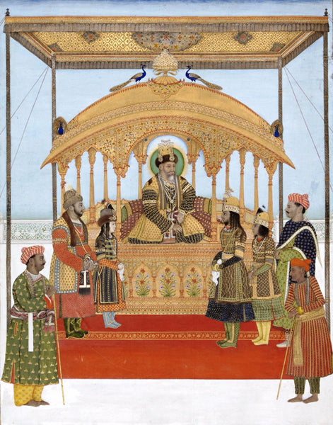 The Delhi Darbar of Akbar II - Art Prints