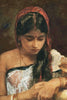 Girl Carrying Water Pot - Hemendranath Mazumdar - Indian Masters Painting 2 - Posters